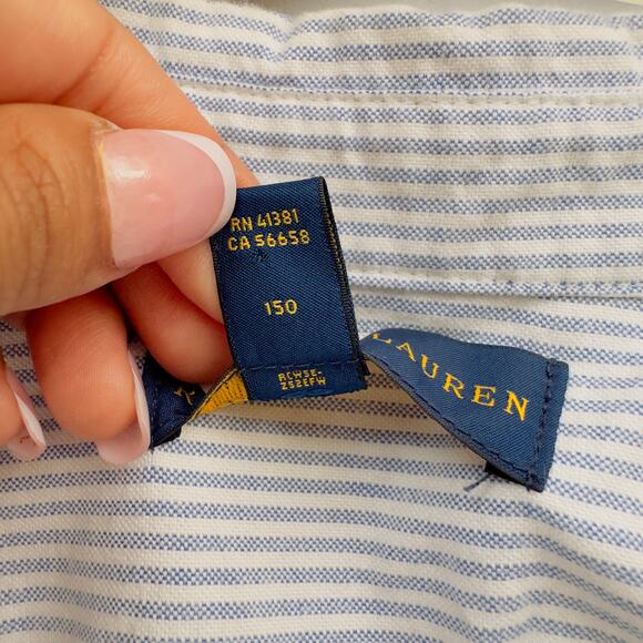Polo Ralph Lauren Striped Long Sleeve Button Down Shirt Size Medium 10-13 - Picture 13 of 15